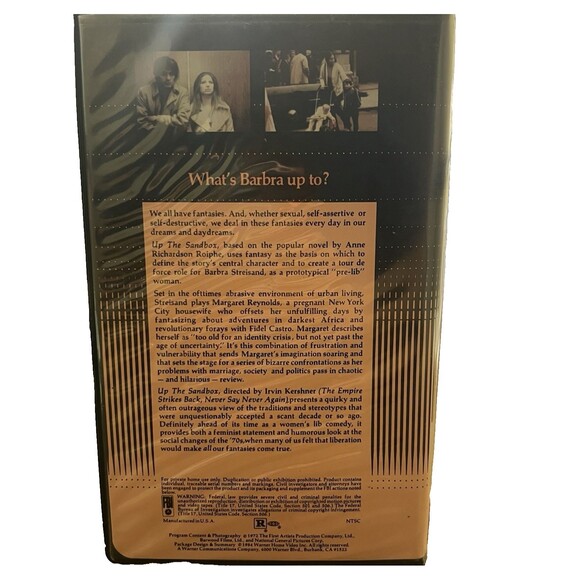 Barbra Streisand Up The Sand Box VHS Hard Clam Shell 1972 - Picture 4 of 6
